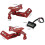 Universal Motorcycle License Plate Holder with LED Light, Retractable Aluminum Bracket, Style 1 2