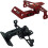 Universal Motorcycle License Plate Holder with LED Light, Retractable Aluminum Bracket, Style 1 5