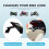 Universal Motorcycle License Plate Holder with LED Light, Retractable Aluminum Bracket, Style 1 4