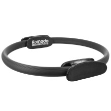 Pilates Ring Double Handled Exercise Circle For Yoga Fitness Home Gym Resistance Wheel Black