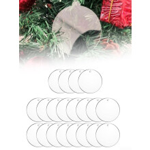 'Crafters Delight Clear Acrylic Round Plates for Seasonal Projects and Personalization (Pack of 20)'