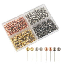 Map Push Pins 1/8' Round Head with Stainless Steel Tip for World Map and Cork Board HA6949