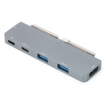 6 in 1 Type-C HDMI Docking Station Adapter for Phone & PC, Aluminum Alloy