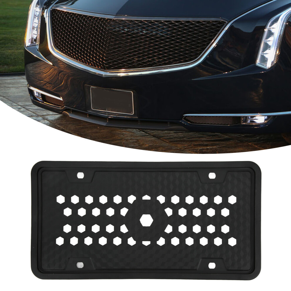 Flexible Silicone License Plate Frame 305X155mm In For Us Models Black 9391375575295