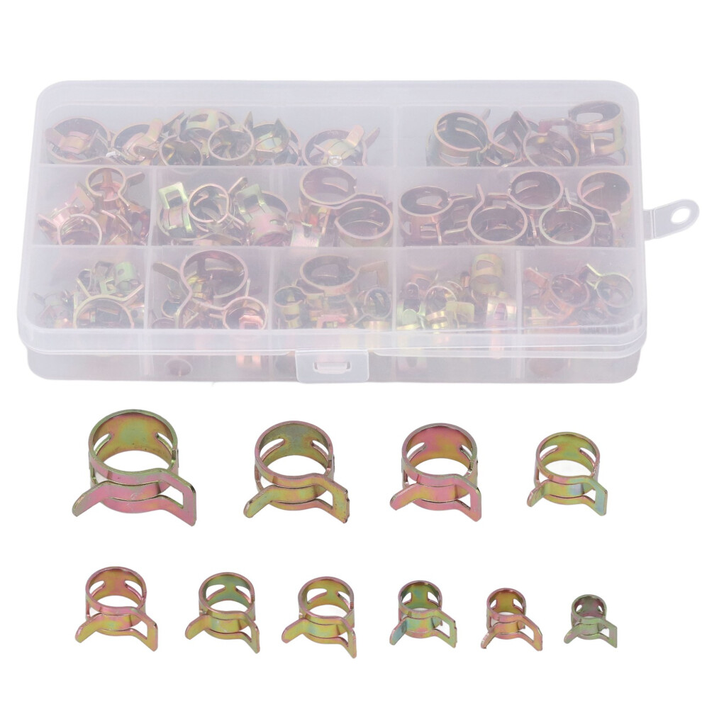 100Pcs Spring Band Clip Set 6Â17Mm Galvanized Hose Pipe Clamp Accessories 4661375576925