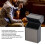 20 Pack USB Rechargeable Brushed Black Cigarette Case with Lighter 3