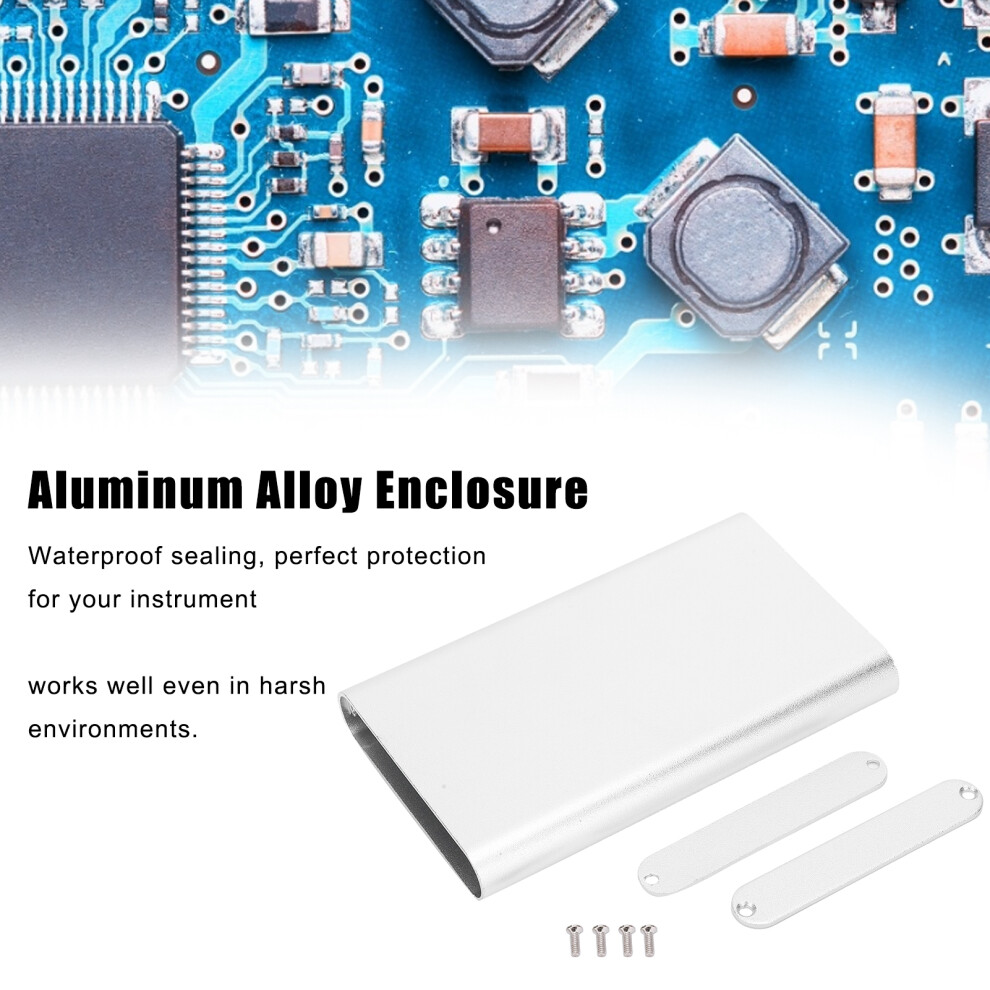 Aluminum Enclosure 13X61x100mm Waterproof For Circuit Boards, Silver 4061379250560