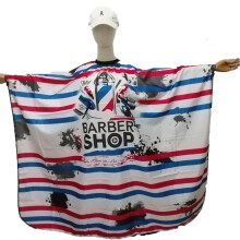 Anti-Static Barber Cape for Men Women, Professional Salon Cutting Cape with Adjustable Neck Circumference, Reusable Hairdressing Cape with Easy To Cl