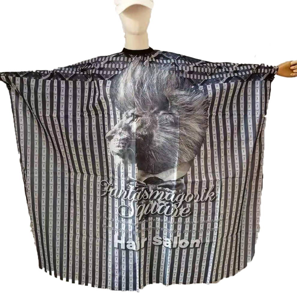 Waterproof Barber Cape for Hair Styling, Professional Salon Cutting Cape with Full Coverage Protection, Reusable Hairdressing Cape Featuring Snap Clo