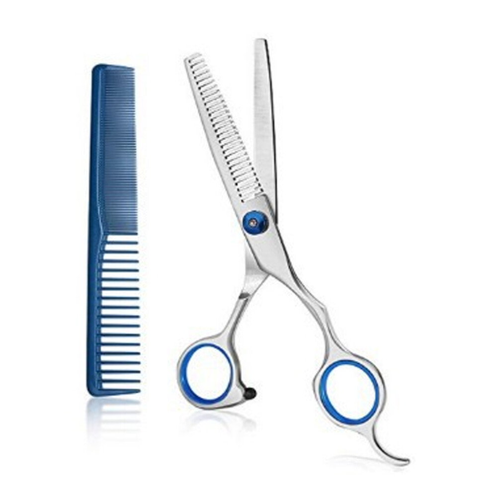 Craftsmanship Meets Style, Stainless Steel Hair Cutting Scissors, Offset Grip Design For Maximum Control, Thinning Shears Add Texture, Razor Sharp Bl