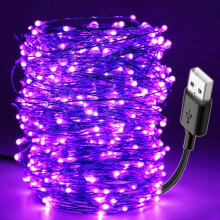Fairy Lights Battery Operated, Waterproof LED String Light with Flexible Silver Wire, Warm Glow Decor for Festival Wedding Party Indoor Outdoor Use