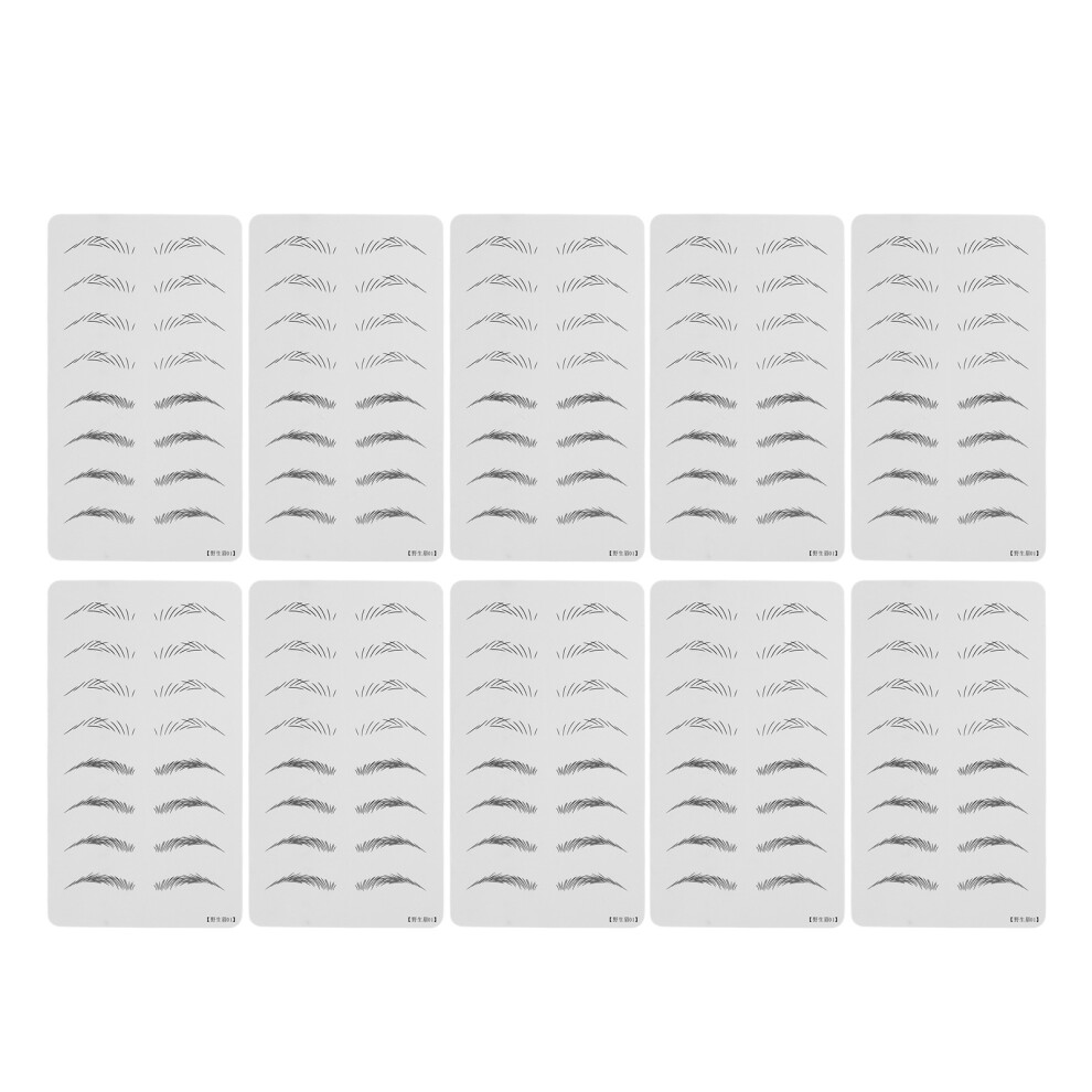 Hair Like Eyebrow Tattoo Decal Smudge Proof Quick Makeup Tool Reusable Waterproof Eyebrow Sticker Natural Shape Temporary Brow Tattoo Sticker With