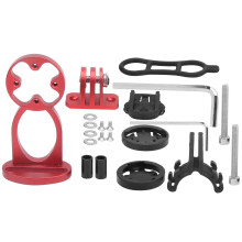 Fietsstuurhouder voor Garmin en GoPro, lichtgewicht, CNC-gefreesd aluminium, eenvoudig te installeren, verstelbaar stuur.