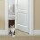 Electronic Cat Opener Automatic Sliding Pet Door Hands Lockable System Removable Gate ABS Silicone Elastic Rope 3