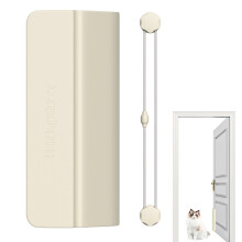 Electronic Cat Opener Automatic Sliding Pet Door Hands Lockable System Removable Gate ABS Silicone Elastic Rope