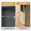 Electronic Cat Opener Automatic Sliding Pet Door Hands Lockable System Removable Gate ABS Silicone Elastic Rope 4
