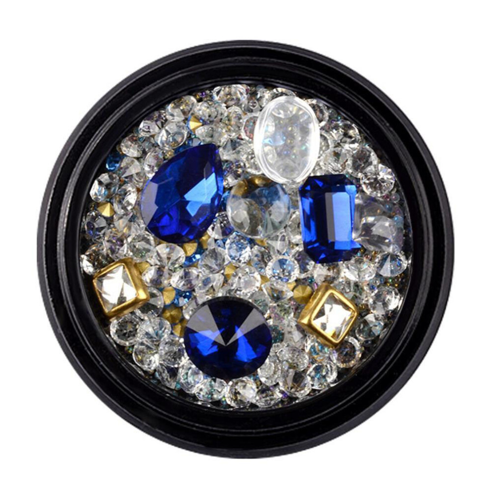Nail Studs Gems Sparkle Nail Art Rhinestones Diamonds Crystals Butterfly Beads Artificial Pearls Metal Hollow Rivets Charms Micro Caviar Beads Multi