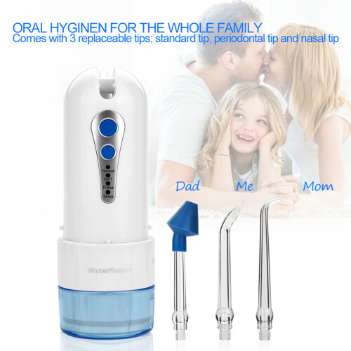 Cordless Water Flosser With Simple Operation And Detachable Water Tank For Easy Cleaning, Includes Memory Function And Rotatable Tip For Optimal 1