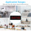 Fitness Timer with Stopwatch and Countdown Timer Functions, Large Display Digital Wall Clock with Remote Control Memory Function for Office Bedroom 7