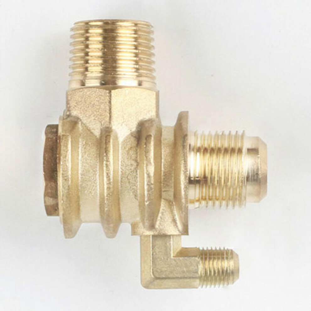 Air Compressor Brass Check Valve 3Way Male Thread Tank Connector Pressure Easy Install 9382693220356