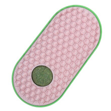 Cat Scratcher Kitten Massage Tools Cat Care Comb Cat Face Scratcher Kitten Care Comb Accessories for Cat Massages Practical Cat Massager Cat Toy Pink