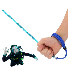 Diving Pointer Stick with Braided Rope for Clear Underwater Sound and Ergonomic Grip