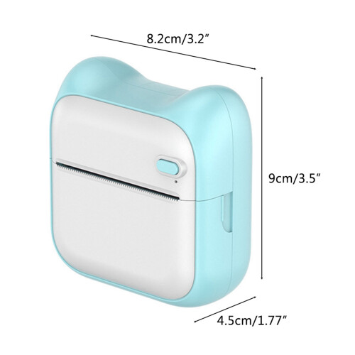 Portable Printer Mini Pocket Wireless Bluetooth Thermal Printers Inkless Printing Device High Print Quality Sticker Maker for iPhone Android Study 1