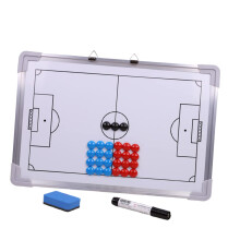 27 Pcs Aluminum Alloy Football Coaching Board With Hanging Whiteboard For Training Fridge Magnets Eraser Marker Pen