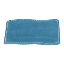 Billard-Queue-Tuchreiniger Polierer, Blau, 9,5x9,5cm, Leder