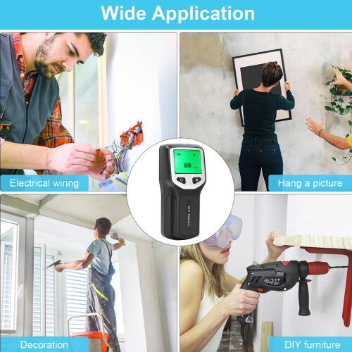 HD LCD Stud Finder Wall Scanner Sensor 5 Modes for Wood AC Wire Detection 2