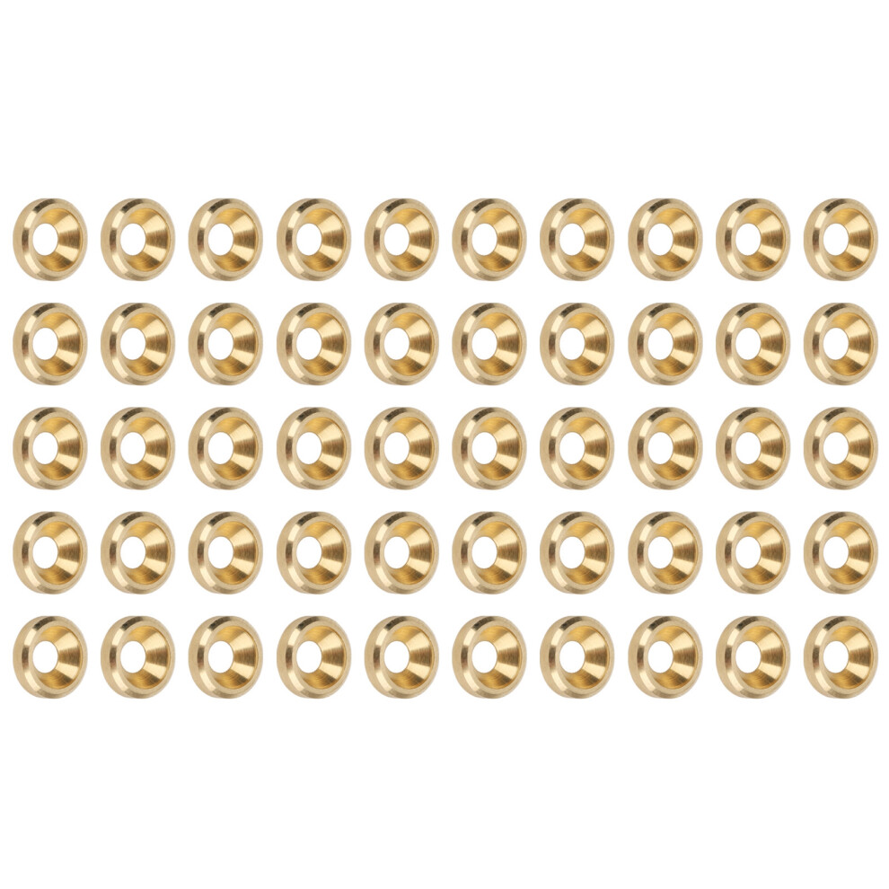 50Pcs M6 Pure Copper Cnc Countersunk Flat Head Screw Washers Gasket Set 5041379256501