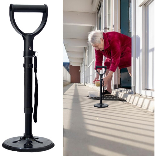 Mobility Aid for Elderly with Adjustable Safety Rail and AntiSlip Grip for Fall Prevention 1