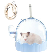 Hamster Travel Carrier Portable Hamster Cage With Adjustable Shoulder Strap For Indoor Outdoor Use Yard Garden Patio