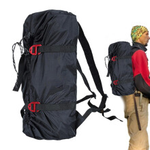 Climbing Rope Bag, Large Capacity Rope Storage Bag for Arborist Equipment, Lightweight, Outdoor Hiking Black
