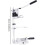 Desktop Drill Stand Rotary Tool Holder 2.4Inch Drill Depth With Plier Double Chuck (Single Chuck) Solid Base Workbench 5