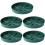 5PCS Plastic Plant Pot Trays Set with  Drainage and Breathable Root Support, Grey 2