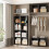 Cube Storage Organizer 6Cube Stackable Plastic Clothes Organizer Bookshelf Bedroom Home Office Black 4