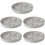 5PCS Plastic Plant Pot Trays Set with  Drainage and Breathable Root Support, Grey 3