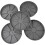 5PCS Plastic Plant Pot Trays Set with  Drainage and Breathable Root Support, Grey 4