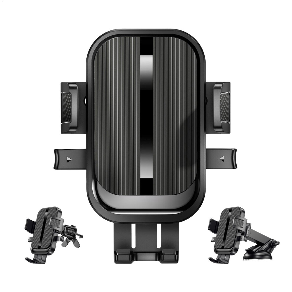 Car Phone Mount With Suction Cup, 360 Rotation And Onehand Operation For Dashboard Or Windshield 9382693222503