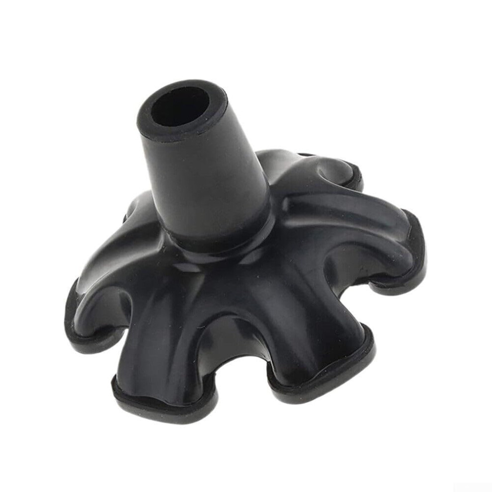 Tripod Cane Tip for Stability, Non Slip Rubber Replacement for Standard Walking Sticks (#2)