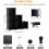 Cube Storage Organizer 6Cube Stackable Plastic Clothes Organizer Bookshelf Bedroom Home Office Black 2