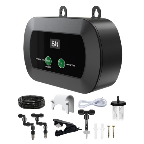 Automatic Reptile Humidifier Terrarium Fogger with Timer USB Powered 360 Adjustable Nozzle