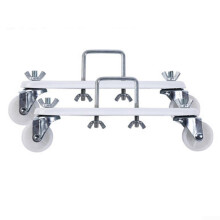 Radiator Brackets Set of 2 Heavy Duty Carbon Steel Heater Base with 360 Wheels for Easy Movement White
