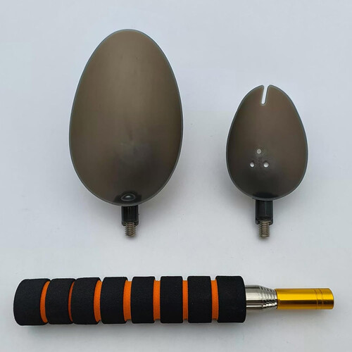 Fishing Bait Throwing Spoon with Telescopic Stainless Steel Handle for Precise Carp Casting 1