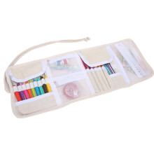 Yarn Knitting Needles with Stitch Marker Set, DIY Craft Tools Including Ergonomic Handle Crochet Hooks, Soft Tube Structure for Smooth Stitching,
