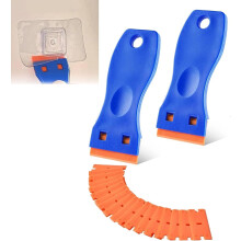 Sticker Remover Tool with Plastic Blade, Scratch Adhesive Remover Scraper for Car Decal, 2pcs