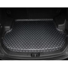 AllBlack Waterproof Leather Trunk Mat Cargo Liner for Toyota Prius Prime 20152022