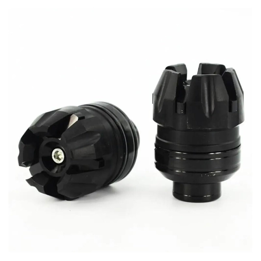 Motorcycle Frame Sliders Front Rear Fork Wheel Crash Protectors Antifall Engine Guard Black 9199774072823