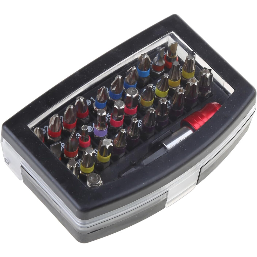 32Pcs Security Screwdriver Bit Set With Magnetic Extension, S2 Steel Torx Hex TriâWing Spanner Kit 9382693224194